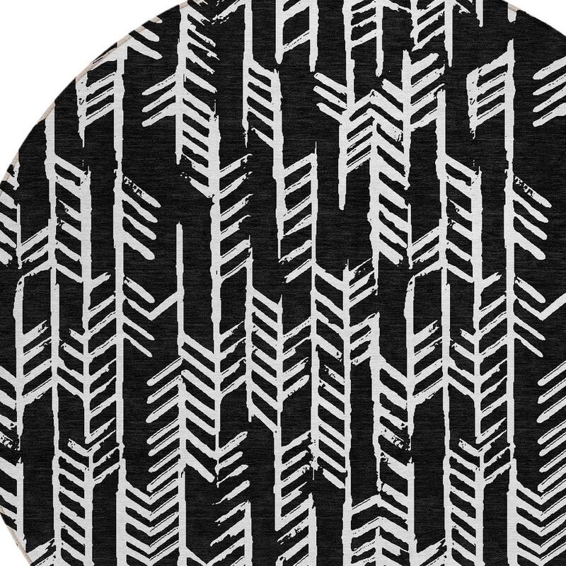 HomeRoots Tribal Transitional Rectangle Outdoor Rug