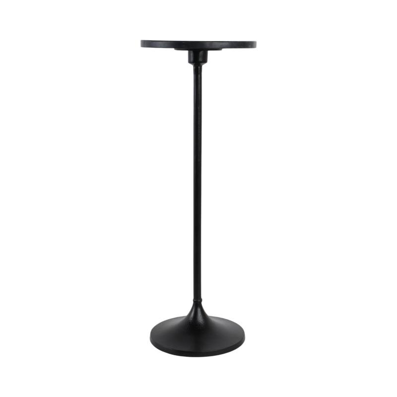 Modern Small Accent End Table with Metal Base - 27"