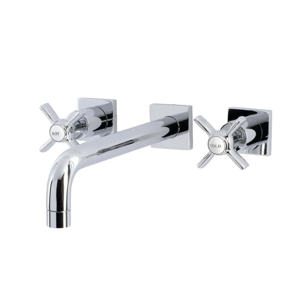 Millennium 3-Hole Wall Mount Roman Tub Faucet in Brushed Brass