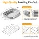 preview thumbnail 7 of 8, Roasting Pan 15.6" with V-Shaped Rack Non-Stick Heavy-Duty Steel