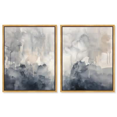 Muted Ocean Hues Canvas Set of 2 by Art Remedy