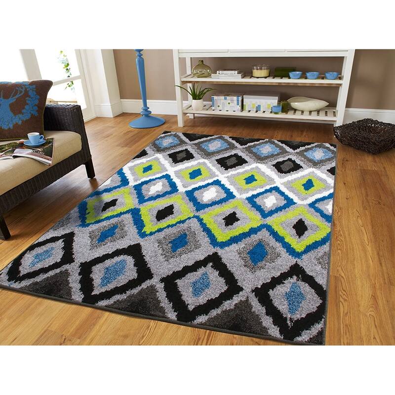 Porch & Den Guston Modern Diamond Area Rug - 2'x3'