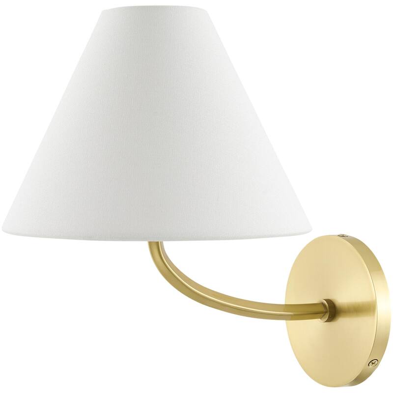 Livabliss Curvya Modern Wall Sconce - Brass