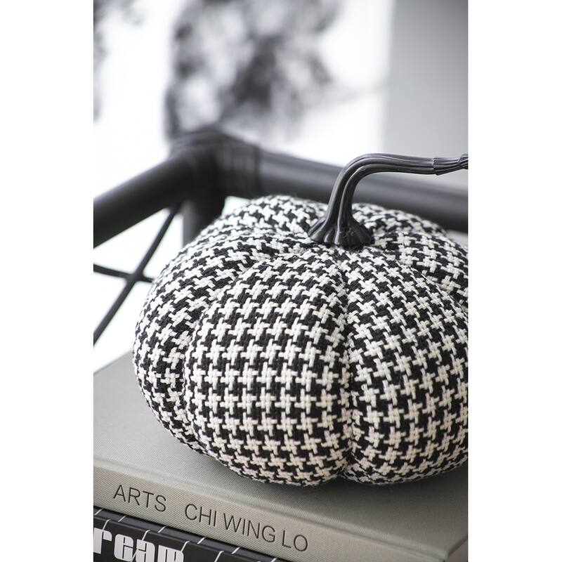 7x7x7.5" Fabric Pumpkin Decor, for Holiday Halloween Decoration