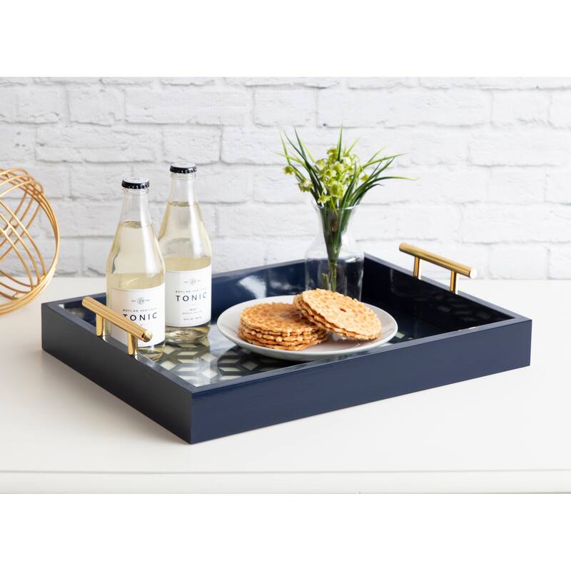 Kate and Laurel Caspen Rectangle Decorative Tray