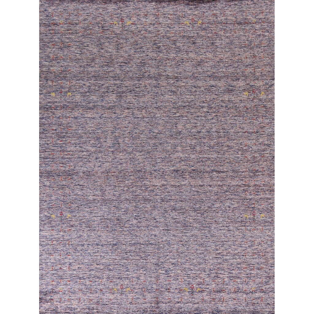 Gabbeh Oriental Area Rug Hand-Knotted Bedroom Wool Carpet - 8'3"x 9'10"