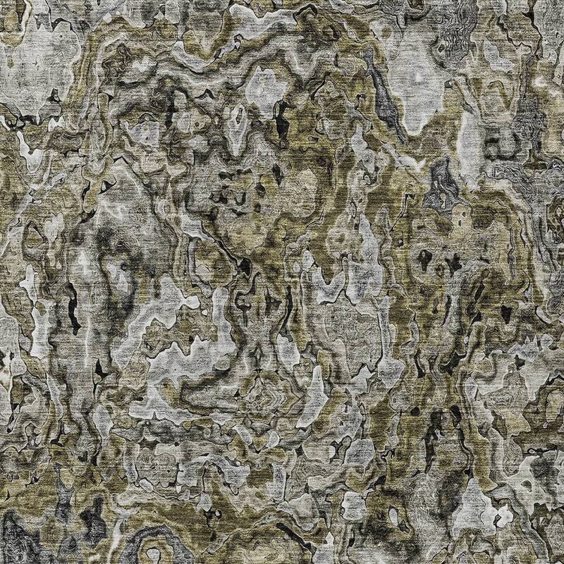 HomeRoots Abstract Transitional Rectangle Outdoor Rug