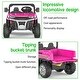 preview thumbnail 32 of 36, 24V Kids Ride On Dump Truck,4WD 2 Seater Ride On Truck with Dump Bed/Tailgate/Shovel
