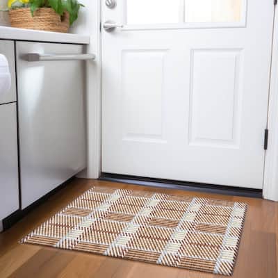 Premium Washable Super Soft Modern Plaid Mayfield Rug