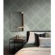 preview thumbnail 5 of 5, Seabrook Designs Kiran Scroll Frame Non-Woven Unpasted Wallpaper