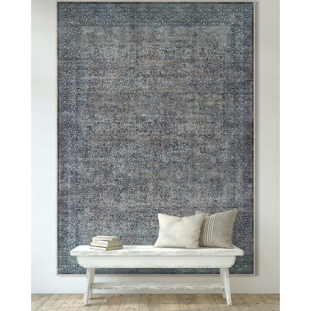 Well Woven Asha Vintage Juliette Persian Flat Pile Area Rug