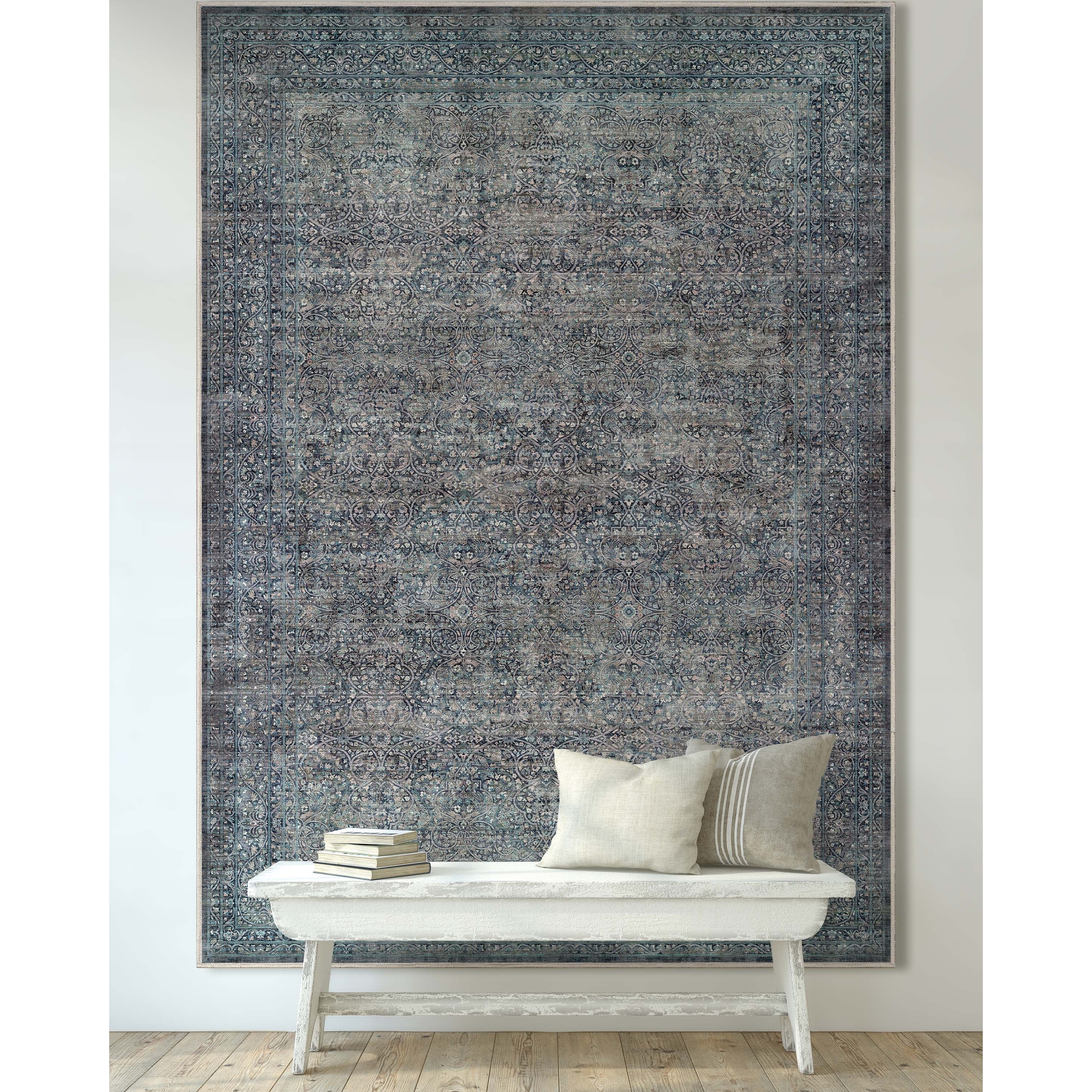 Well Woven Asha Vintage Juliette Persian Flat Pile Area Rug