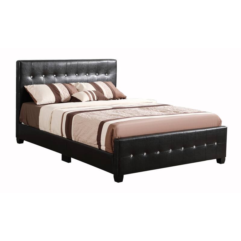 Black Queen Bed with Sleek Transitional Style, Sturdy Construction and Modern Appeal for Any Bedroom Setting