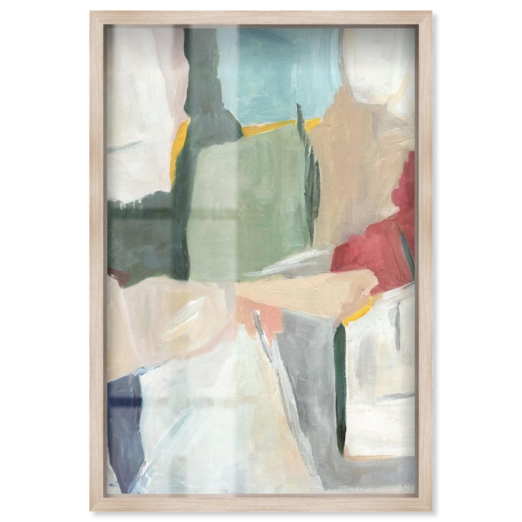 Simple Maze Living Room Decor Shadowbox Print by Art Remedy