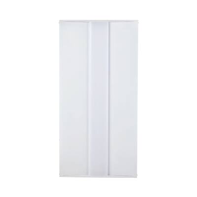 Euri Lighting 2x4 Center Basket Troffer, Field Selectable Wattage (33W,40W,50W) and CCT (3K, 4K, 5K)