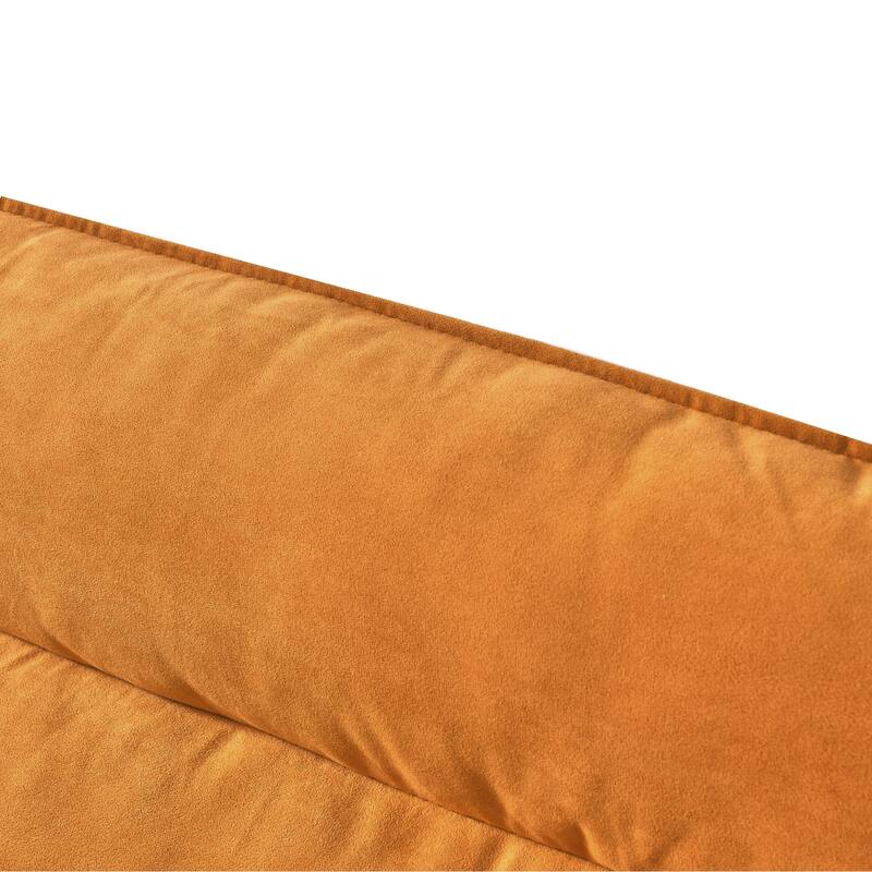 Orange UShaped Sectional Sofa with Removable Ottomans Bed Bath