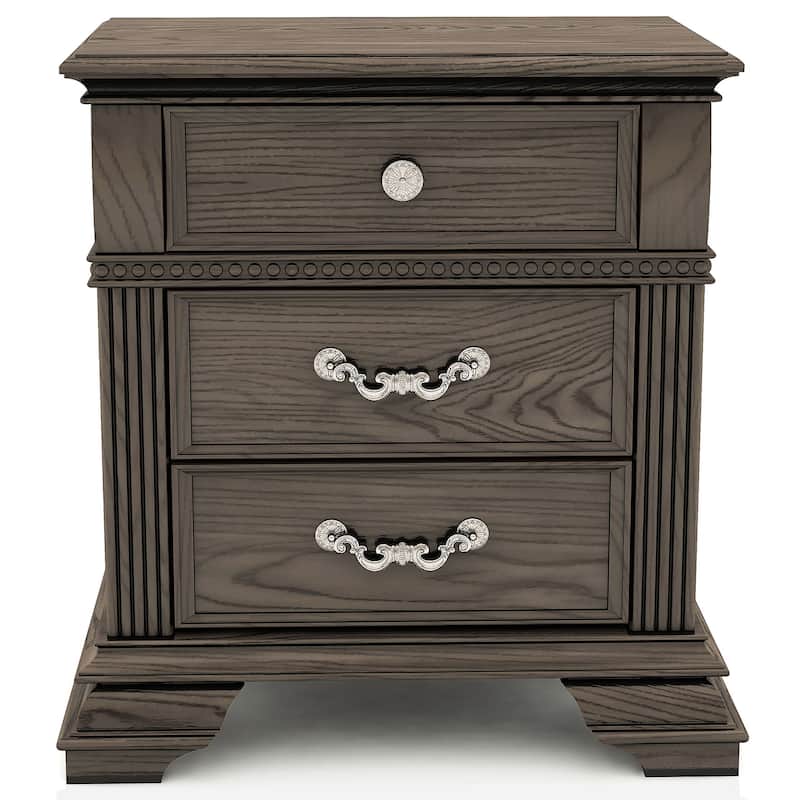 Stroh Traditional Wood 6-Piece Poster Bedroom Set with USB by Furniture of America
