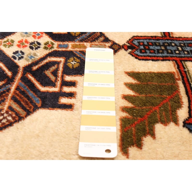 ECARPETGALLERY Hand-knotted Kayseri Vintage Cream Wool Rug - 2'8 x 8'9