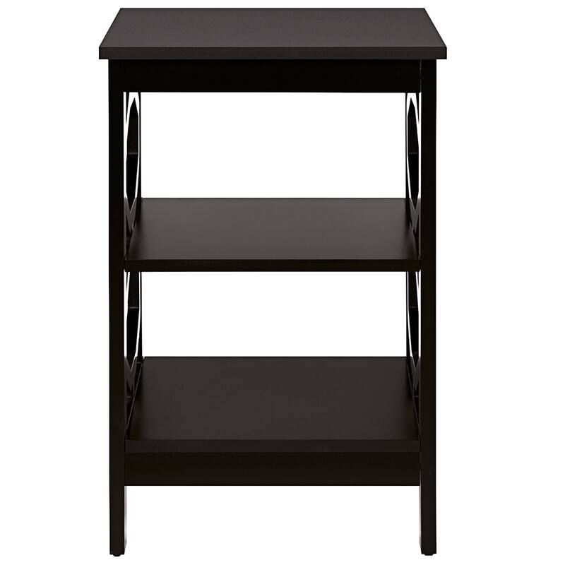 Costway 3-tier Nightstand Sofa Side End Accent Table Storage Display