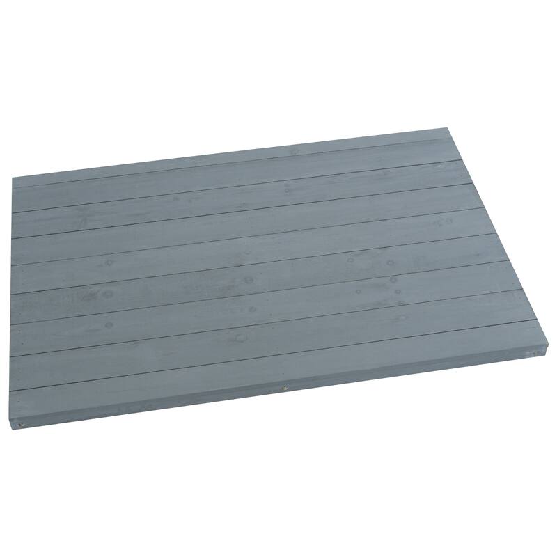 42.1" Outdoor Kitchen Island with Stainless Steel Top, Outdoor Grill Cart with Storage Cabinet and Adjustable Shelf - Gray/Blue