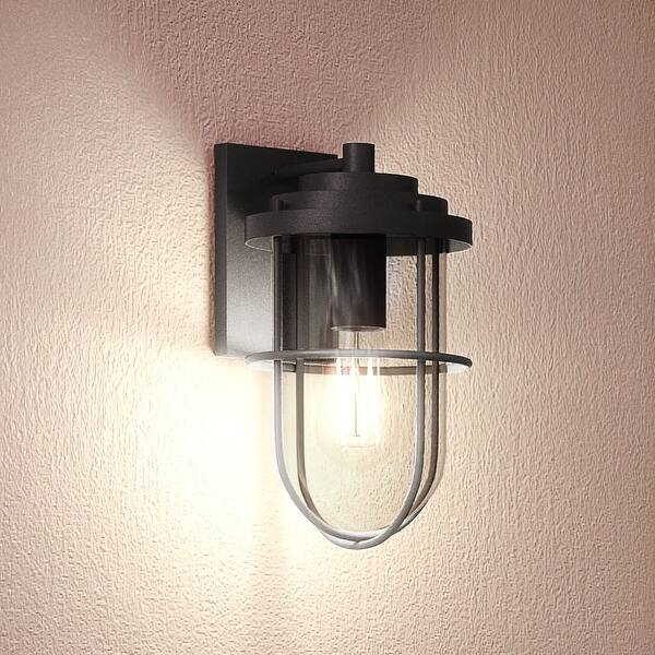slide 2 of 7, Luxury Nautical Wall Sconce, 13"H x 7"W, with Coastal Style, Charcoal, by Urban Ambiance