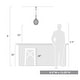 preview thumbnail 6 of 5, Adeline 1 Light Medium Pendant