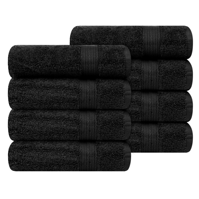 Hand Towels for Bathroom 18x28 Inch 600 GSM by Ample Decor - 8 Pcs