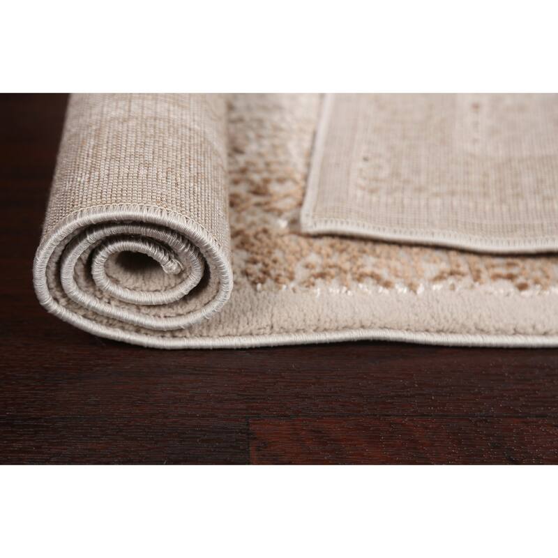 Geometric Damask Transitional Oriental Turkish Rug Decorative Carpet