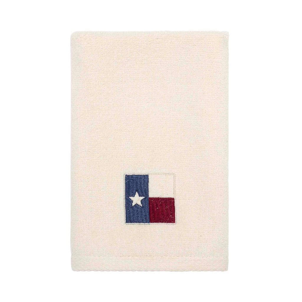 Avanti Texas Flag Embroidered Fingertip Towel