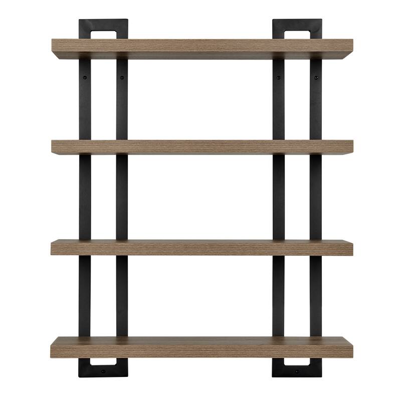 Danya B. 4-Tier Floating Bracket Wall Shelf