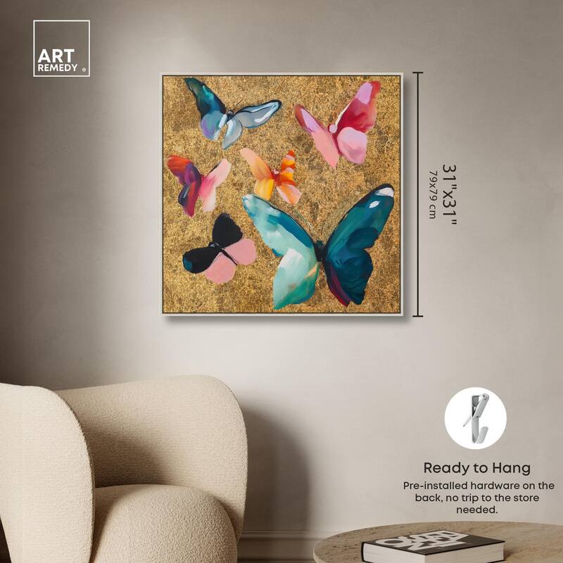 Spectrum of Wings Canvas by Art Remedy