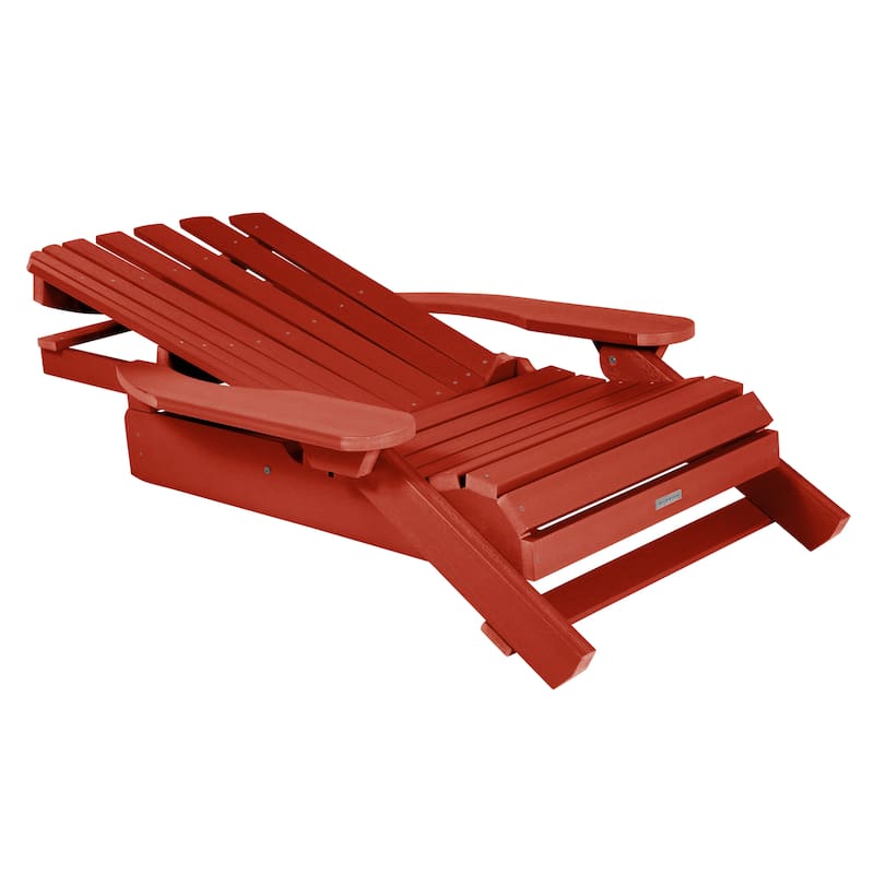 HIGHWOOD Folding and Reclining Adirondack Chair with Folding Ottoman