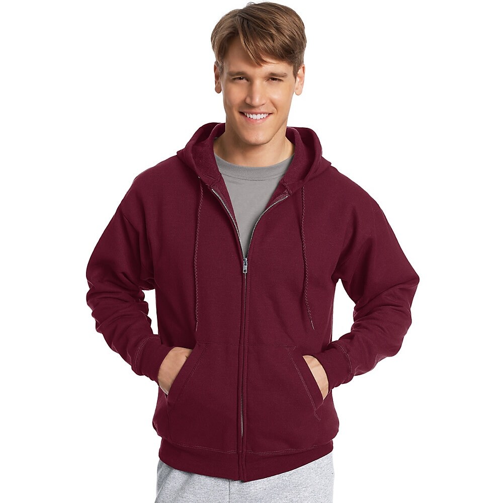 hanes maroon hoodie