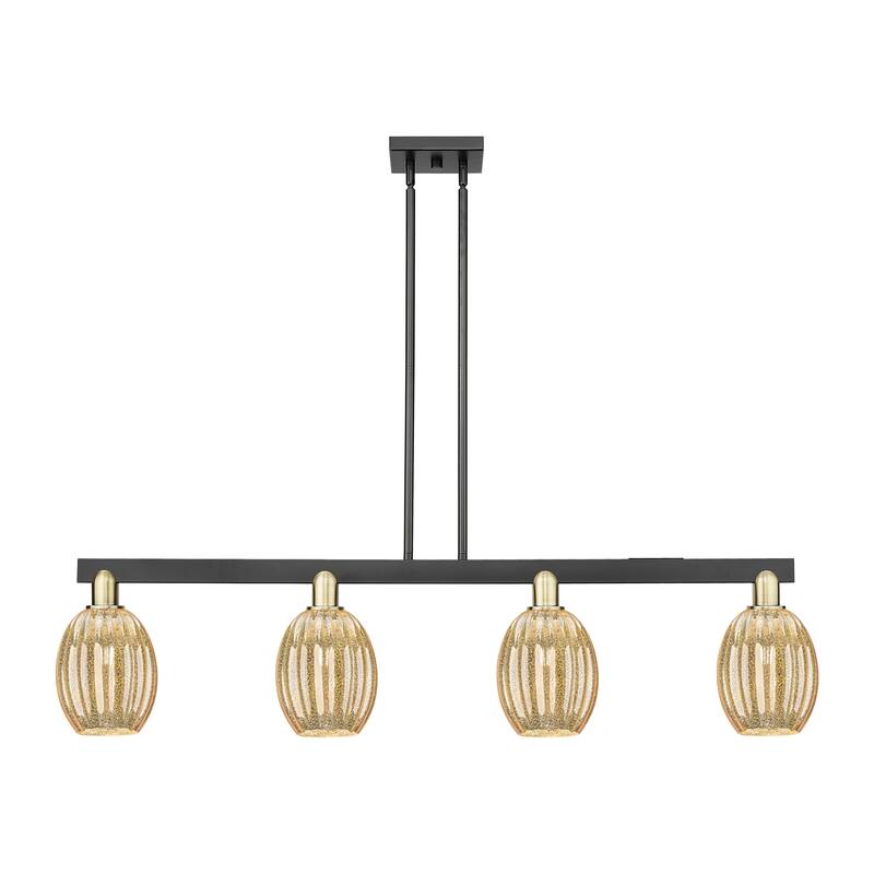 Innovations Lighting Urban Downtown - Preston - 4 Light 48" Bell Shade Stem Hung Island Light