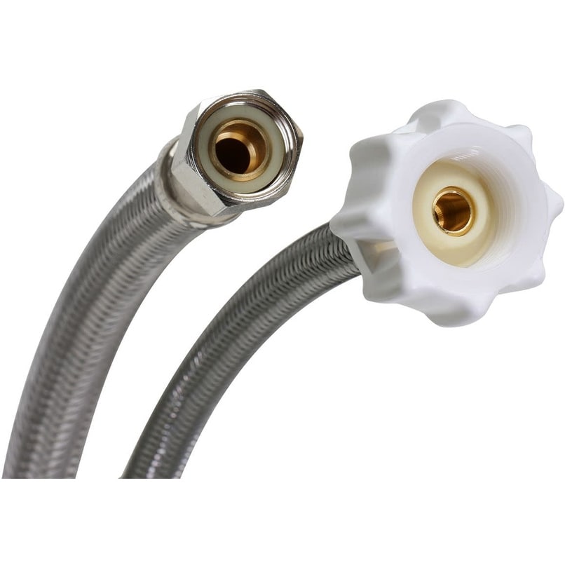 Fluidmaster B1T12CS 12" Toilet Connector, 3/8" Compression x 7/8" - Natural