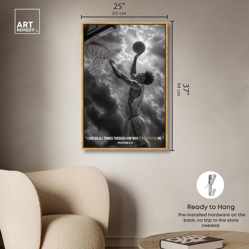 Strengthen Me Canvas by Art Remedy