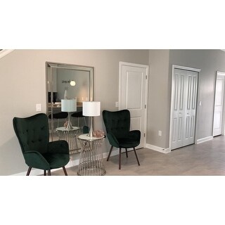 Carson Carrington Falltorp Velvet Tufted Accent Chair