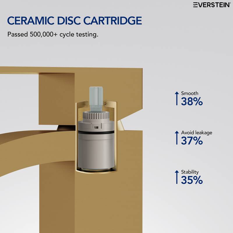 Single Handle Single Hole Waterfall Bathroom Faucet with Pop‑Up Drain