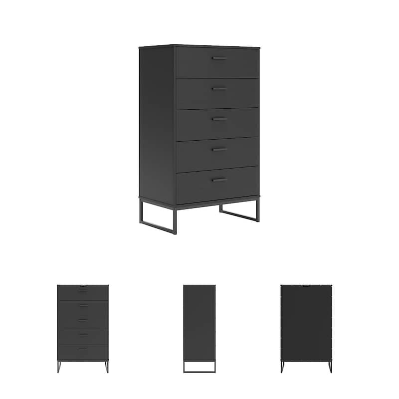 Signature Design by Ashley Socalle Black Chest of Drawers