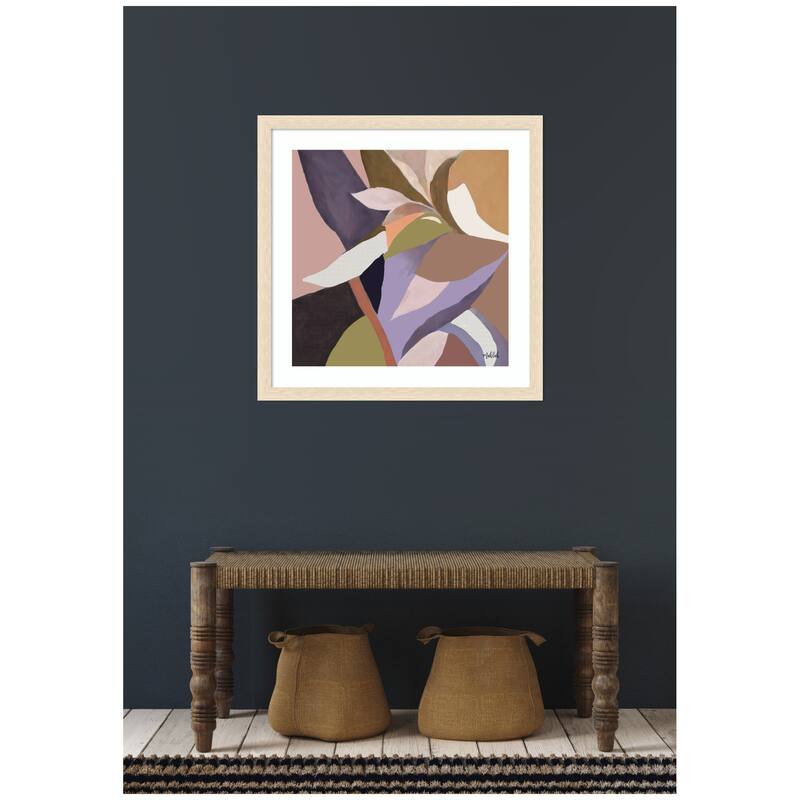 Kate and Laurel Framed Art Azure stems by Inkheart Designs
