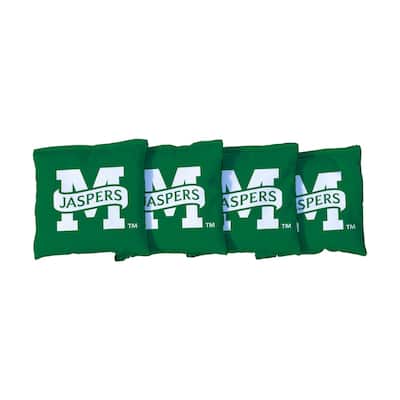 Manhattan Jaspers Green Cornhole Bags