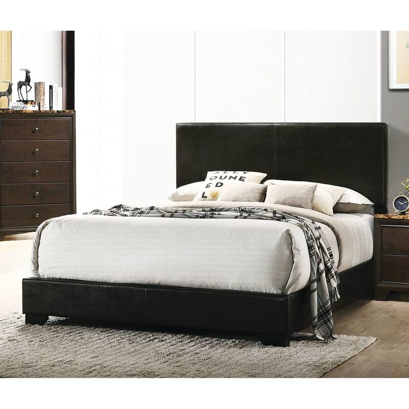Faux Leather Upholstered Bed