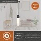 preview thumbnail 5 of 8, Thalia Contemporary Mini Pendant Ceiling Light White Pill Glass