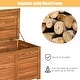 preview thumbnail 3 of 4, 47 Gallon Acacia Wood Deck Box Garden Backyard Storage Bench