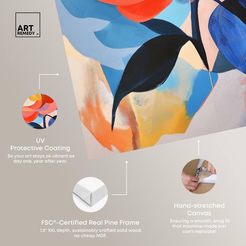 Chromatic Explosion I Canvas by Art Remedy, Gallery Wrapped