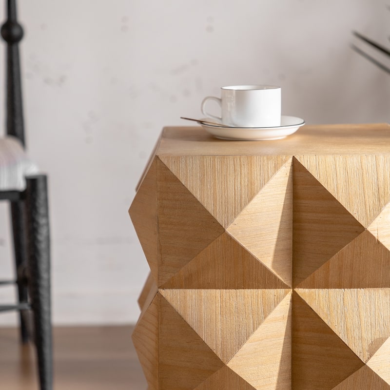 Three-dimensional Embossed Side Table
