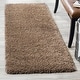 preview thumbnail 133 of 187, SAFAVIEH California Premium Shag Izat 2-inch Thick Area Rug 4' Round - Taupe - Round