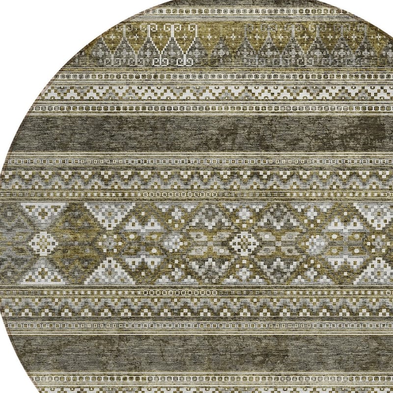 HomeRoots Southwestern Transitional Rectangle Outdoor Rug