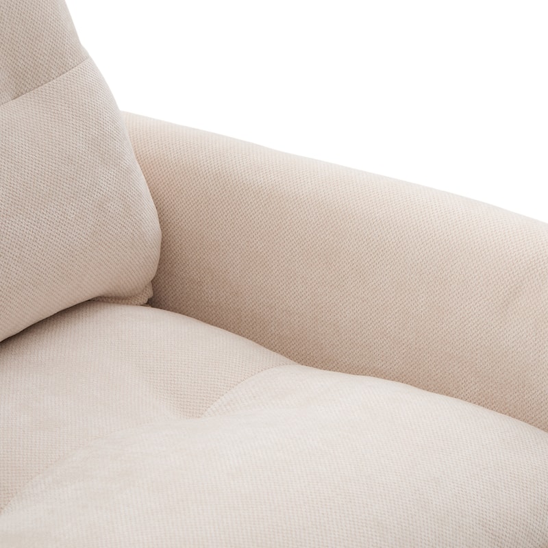 GDFStudio - Chenille 36.22" Swivel Barrel Chair