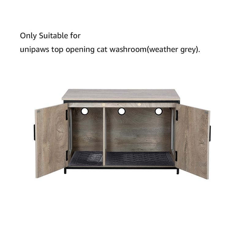 unipaws Cat Litter Box Enclosure with Top Opening, Cat Washroom Bench